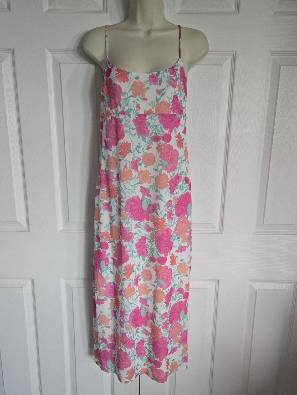 Wayf White Slip Top with Spaghetti Straps